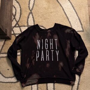 Urban Outfitters Black Night Party Sweatshirt